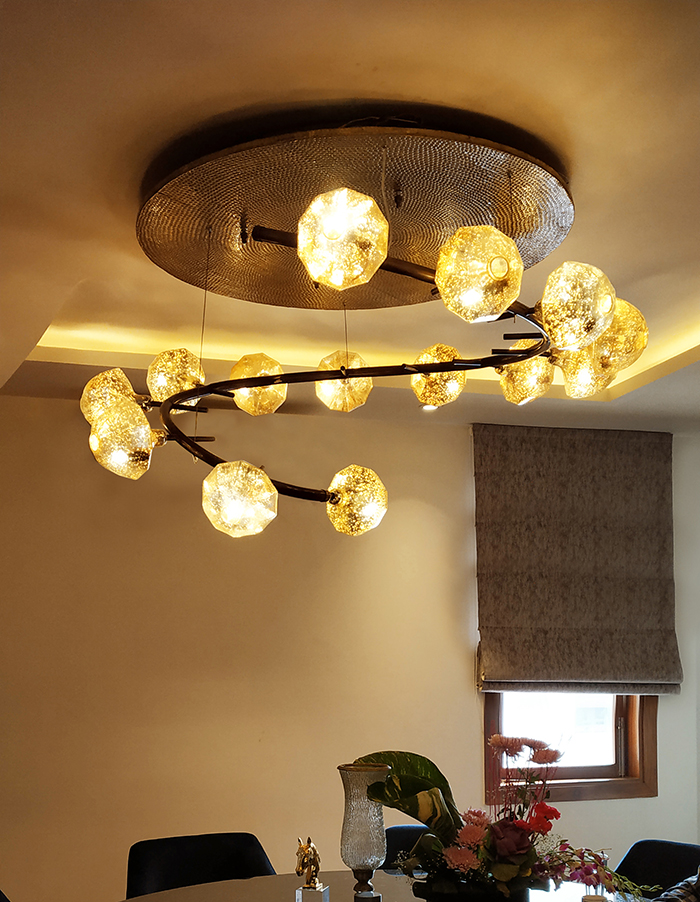 inca berry chandelier  01 by Sahil & Sarthak